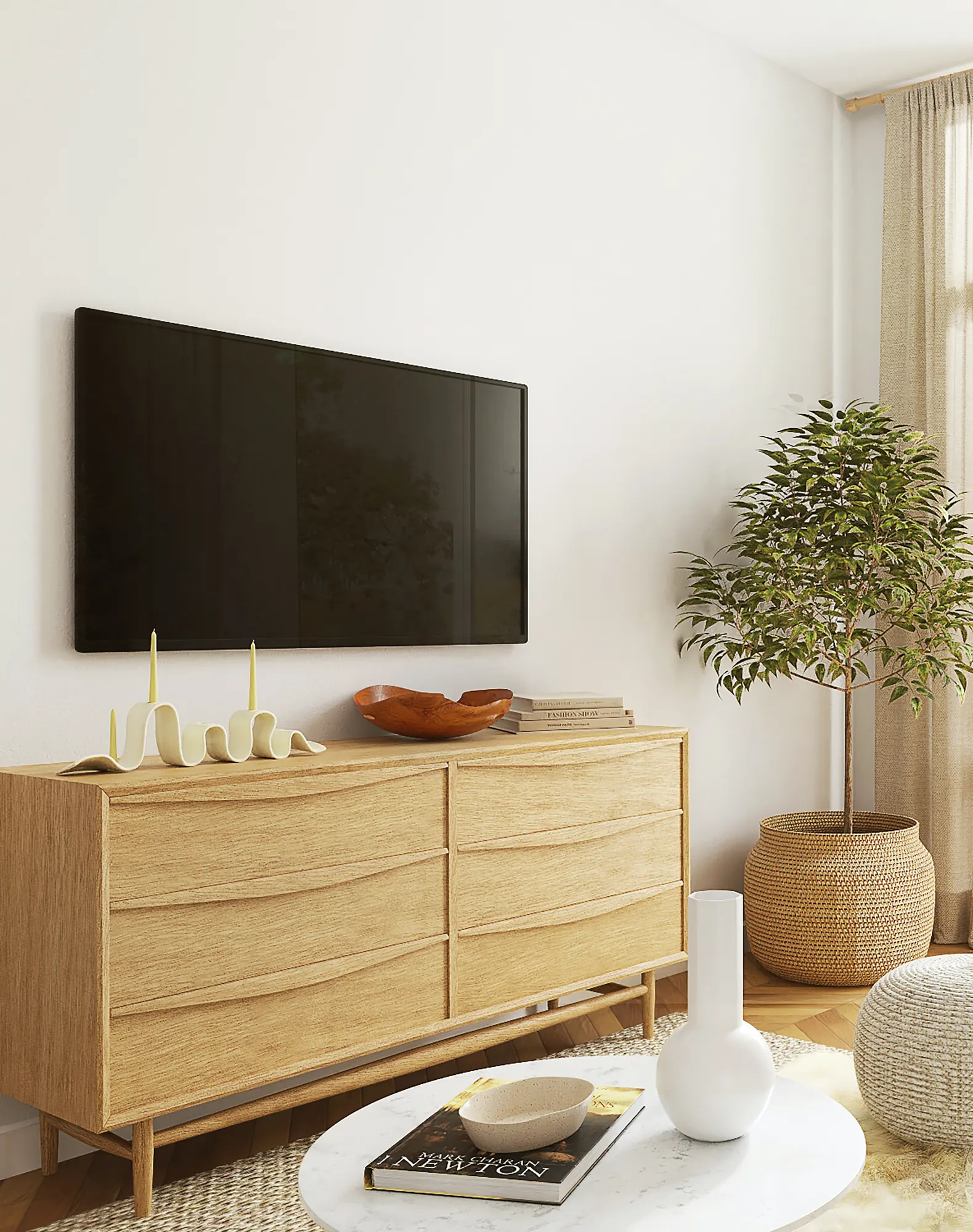 Photo of living room with TV